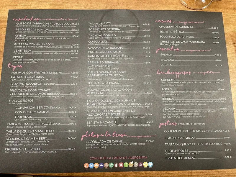 menu 2 of Macameu
