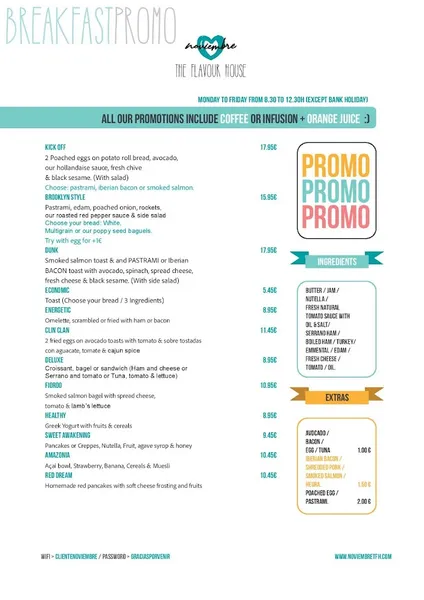 menu 0 of Noviembre Healthy Food