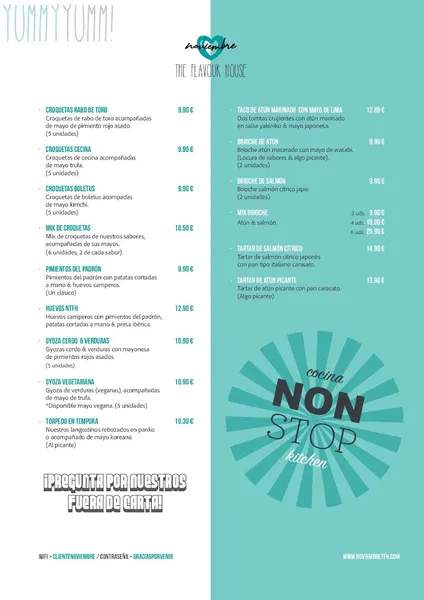 menu 1 of Noviembre Healthy Food