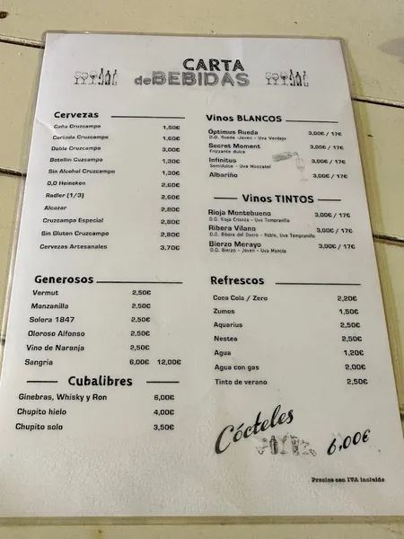 menu 0 of La Casa Fundida