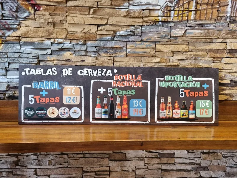 menu 2 of Cerveceria Ecu