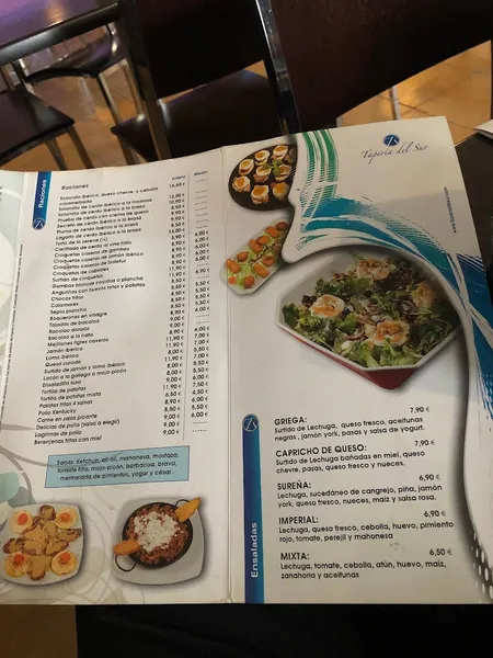 menu 0 of Tapería del Sur