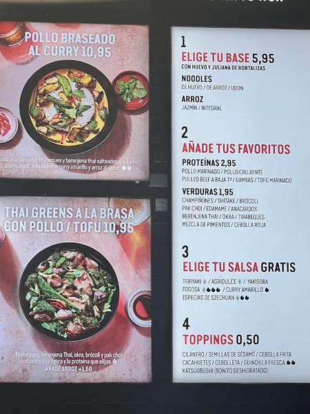 menu 0 of Wok To Walk Raval