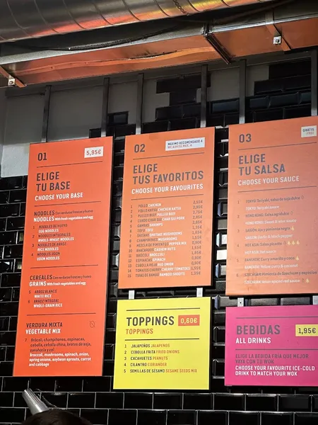 menu 2 of Wok To Walk Raval