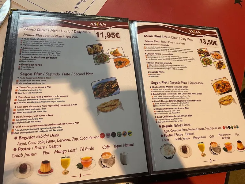 menu 1 of Asian Restaurant