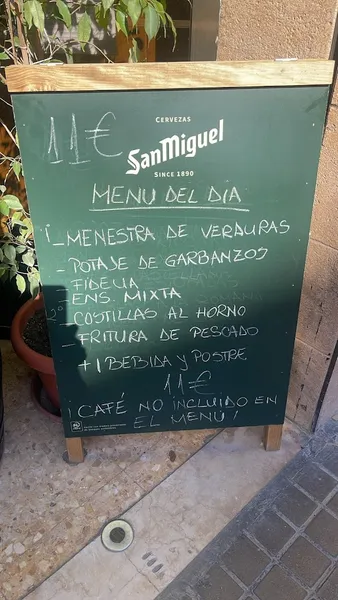 menu 0 of Bar restaurante El Rincón de Merche