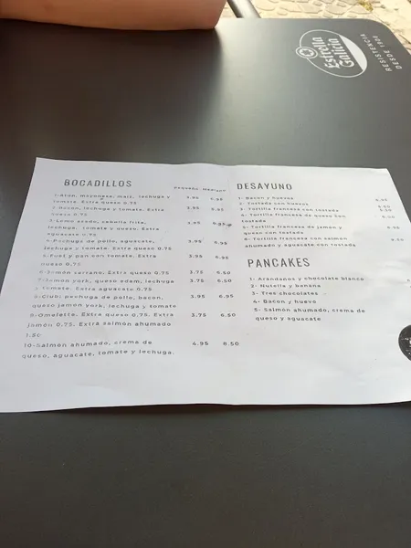 menu 0 of Chef Clive Experience