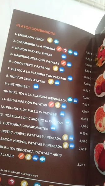 menu 1 of Cafeteria Florida