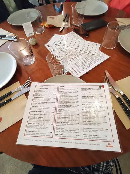 menu 1 of Taquería La Llorona