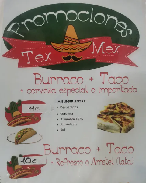menu 1 of Taco A Saco