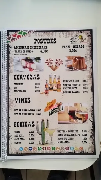menu 2 of Taco A Saco