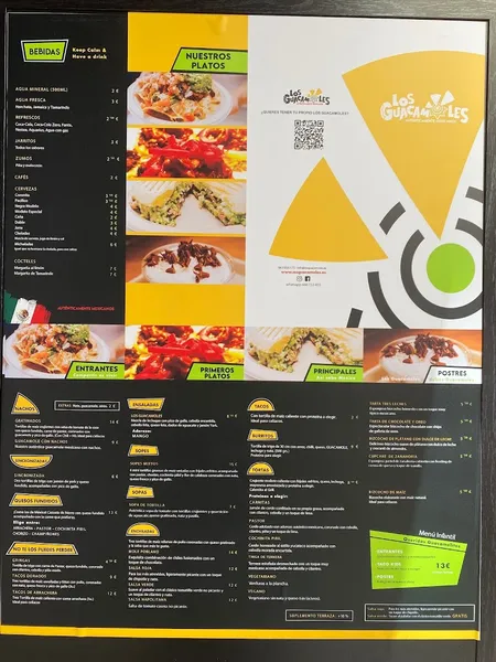 menu 1 of LOS GUACAMOLES VALENCIA