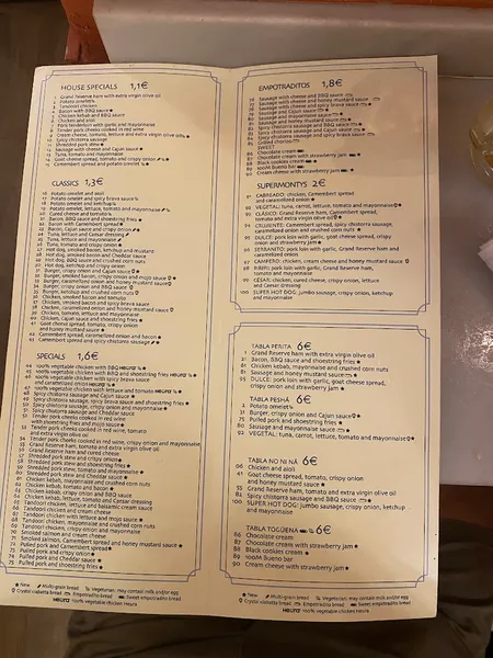 menu 0 of 100 Montaditos