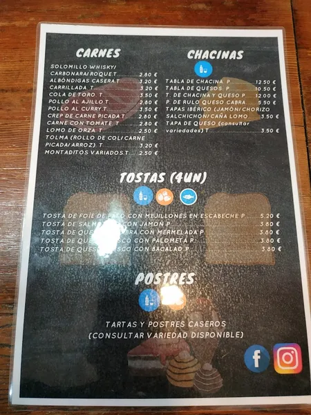 menu 2 of Bar Rudy