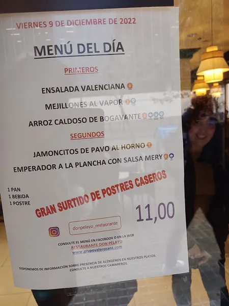 menu 1 of Cafetería - Restaurante Don Pelayo