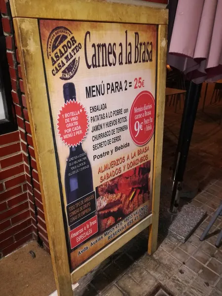 menu 1 of Casa MATEO