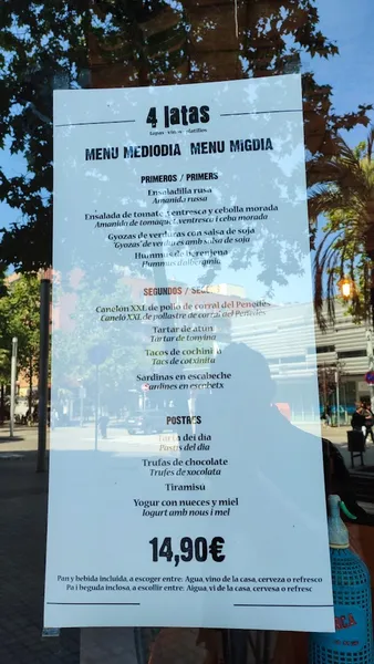 menu 0 of 4 Latas Poblenou