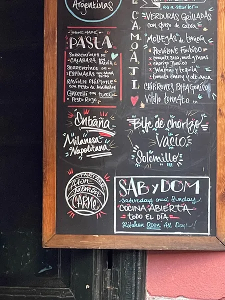 menu 1 of Restaurante Argentino El Camoatí