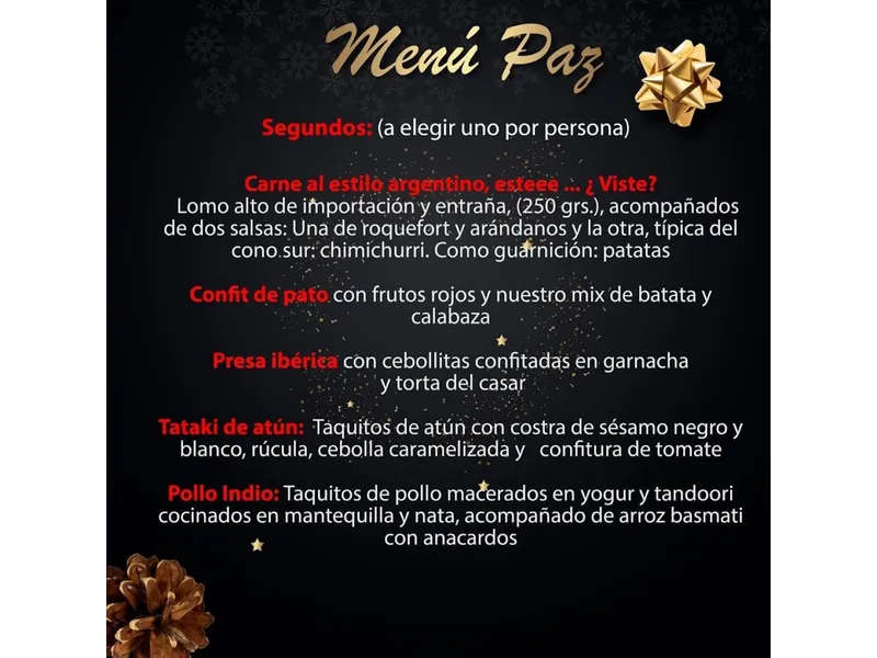 menu 1 of Restaurante Con 2 Fogones