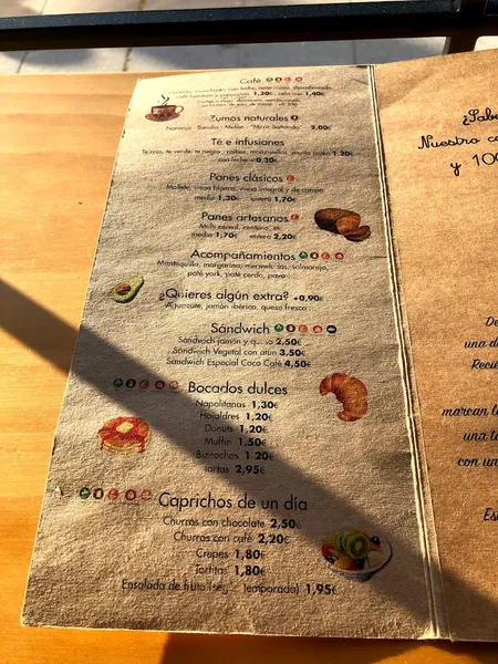 menu 2 of Coco Café
