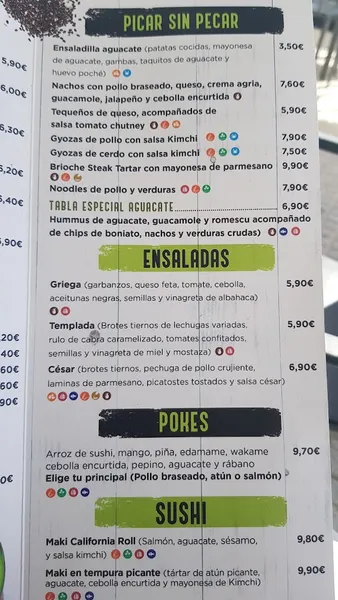 menu 0 of Aguacate Coffee & Brunch