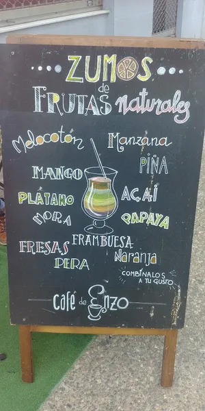 menu 1 of Café de Enzo