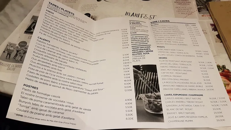 menu 0 of El Cafè de Reus