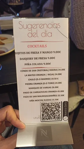menu 0 of El Refugio de Vinateros 28