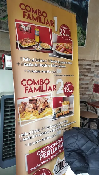 menu 2 of D'Richy Auténticos Pollos a la Brasa