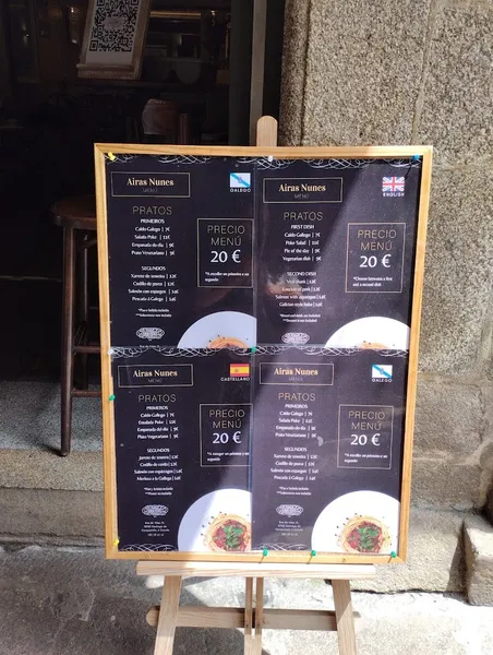 menu 0 of Airas Nunes ~ Café (Santiago de Compostela)