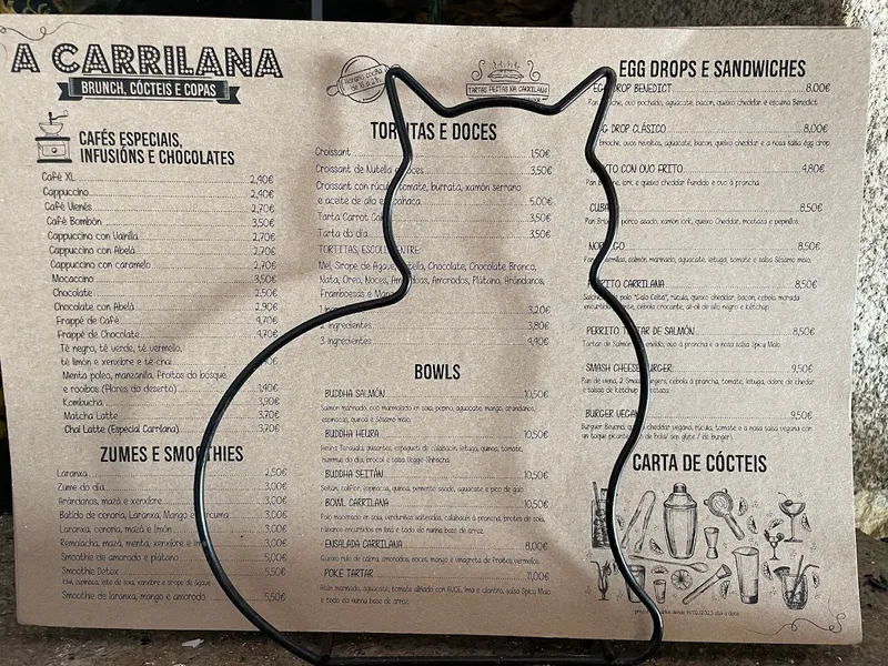 menu 0 of Café La Carrilana