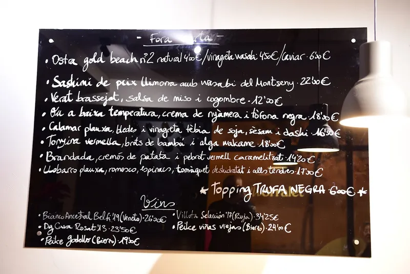 menu 2 of Morralet - Restaurant Gràcia Barcelona