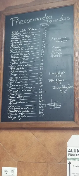 menu 0 of Precocinados José Luis