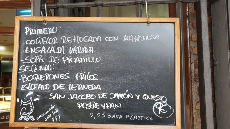 menu 1 of Precocinados José Luis