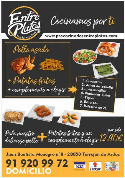 menu 0 of Precocinados Entreplatos Asador de Pollos