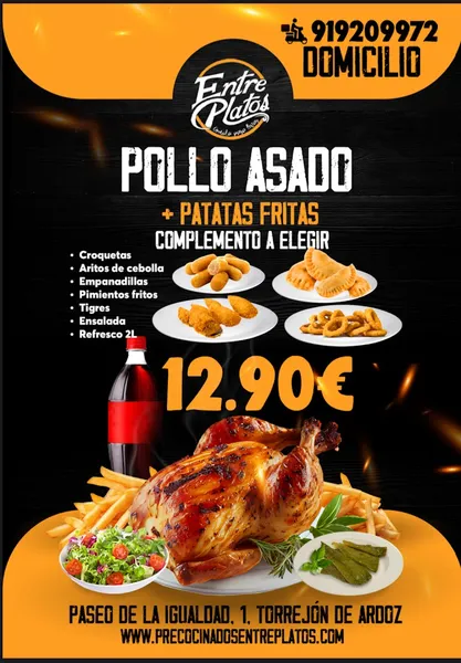 menu 2 of Precocinados Entreplatos Asador de Pollos