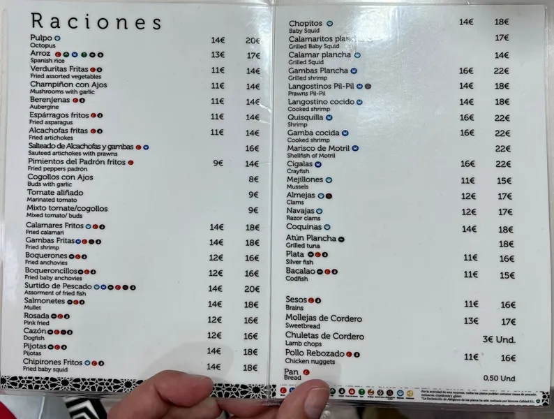 menu 1 of Los Diamantes - Plaza Nueva