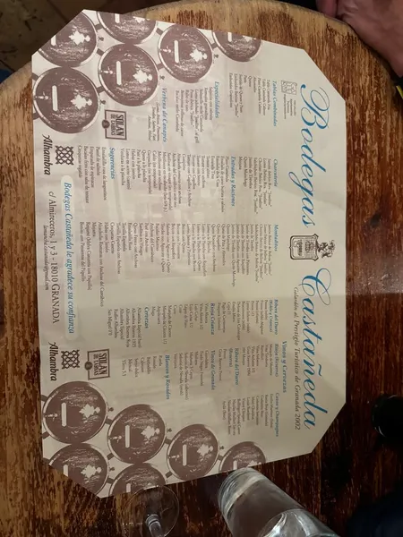 menu 1 of Bodegas Castañeda