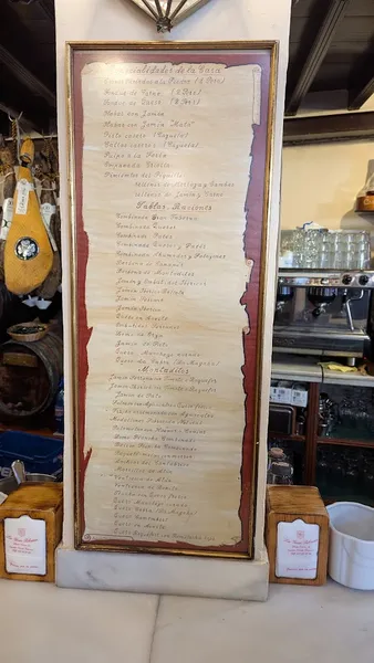 menu 1 of La Gran Taberna