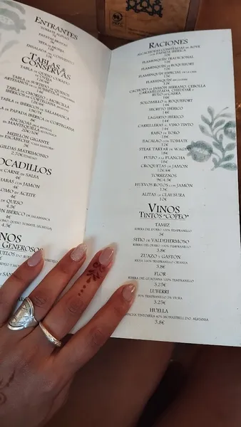 menu 2 of Taberna La Clausura