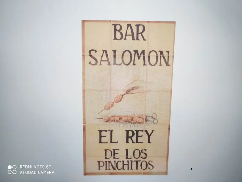 menu 1 of Bar Salomón Rey de los Pinchitos