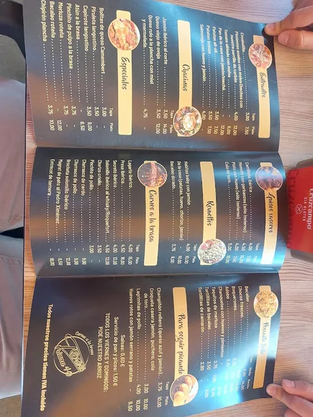 menu 0 of Bar Triana 40