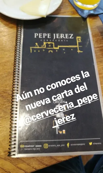 menu 2 of Cervecería Pepe Jerez