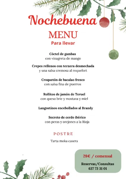 menu 0 of Restaurante Luisy