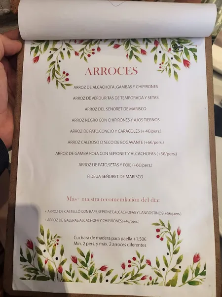 menu 0 of Restaurante El Cigró