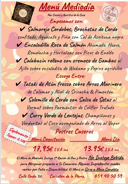 menu 0 of RESTAURANTE CORPORE SANO