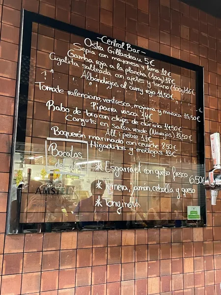 menu 1 of Central Bar by Ricard Camarena