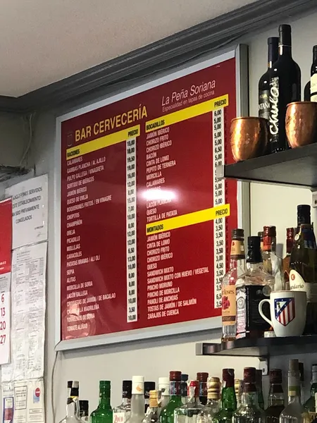 menu 0 of Bar La Peña Soriana