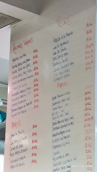 menu 1 of La Lonjería Restaurante