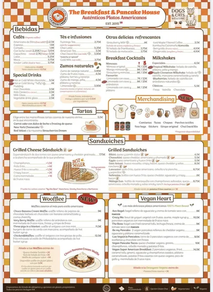 menu 1 of La Desayuneria